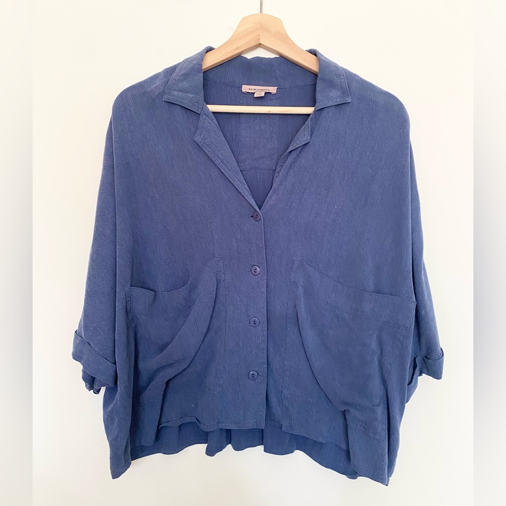 Vintage Boxy Crop Button Up